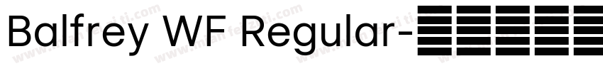 Balfrey WF Regular字体转换